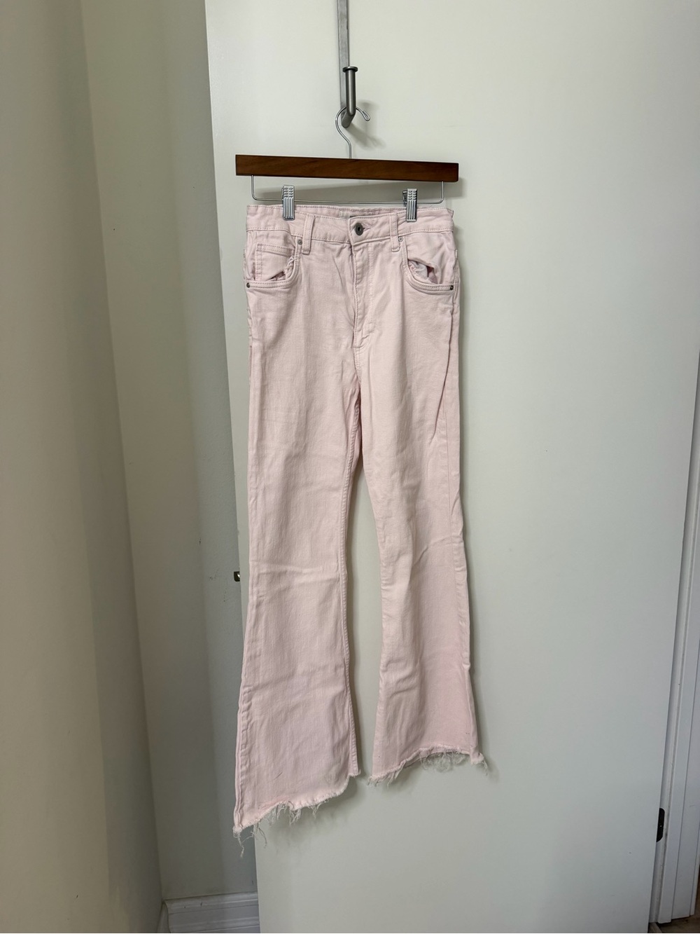 Cotton On Pastel Pink Flare Jeans